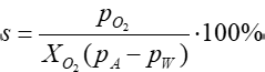 Die Sauerstoff-Sättigung - Formel