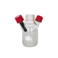 Messflasche mit 2x Anschlussstutzen MF45/250